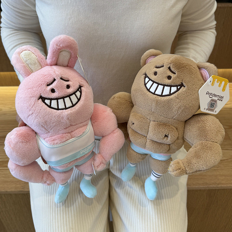 The Supportive Buff Guy Muscle Boyfriend Pillow - The Ultimate Hug | Ugly Cute Plush - Weirdcore Toy