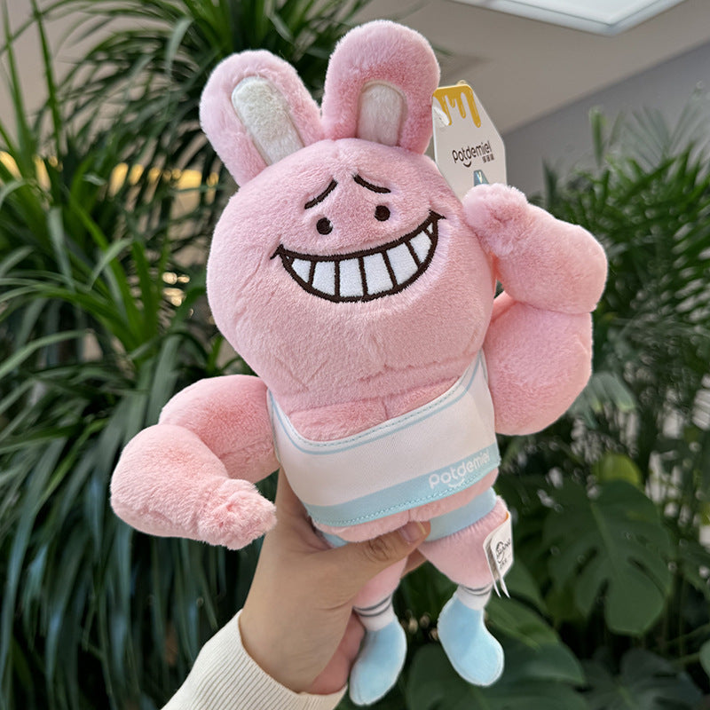 The Supportive Buff Guy Muscle Boyfriend Pillow - The Ultimate Hug | Ugly Cute Plush - Weirdcore Toy