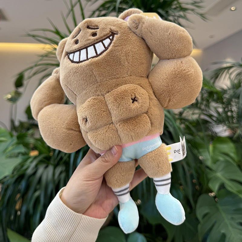 The Supportive Buff Guy Muscle Boyfriend Pillow - The Ultimate Hug | Ugly Cute Plush - Weirdcore Toy