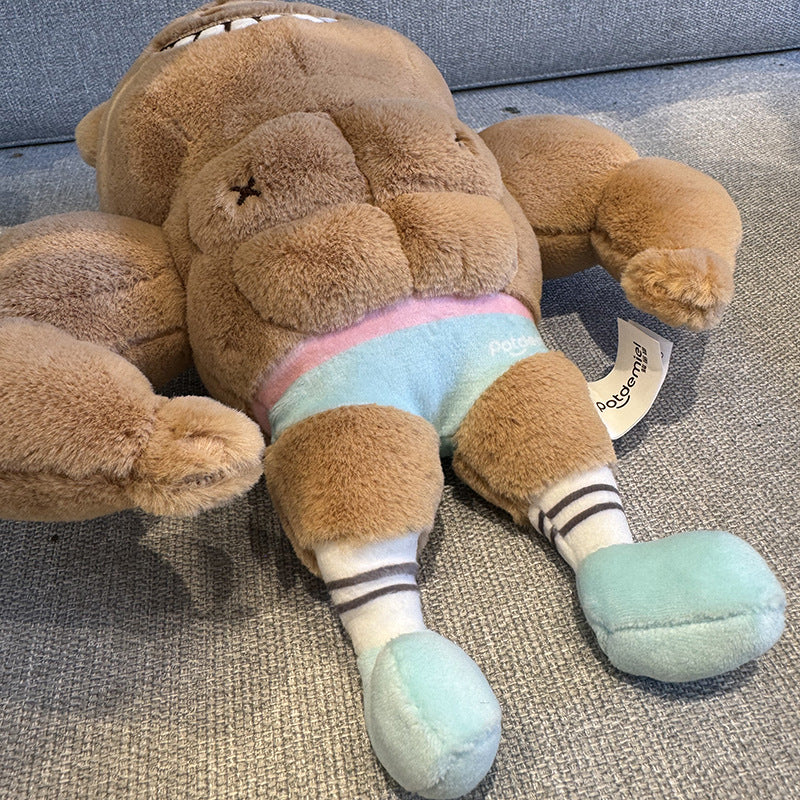 The Supportive Buff Guy Muscle Boyfriend Pillow - The Ultimate Hug | Ugly Cute Plush - Weirdcore Toy