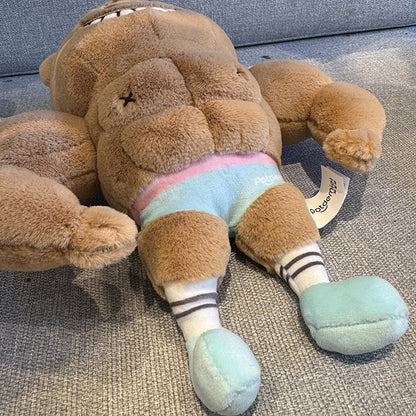 The Supportive Buff Guy Muscle Boyfriend Pillow - The Ultimate Hug | Ugly Cute Plush - Weirdcore Toy
