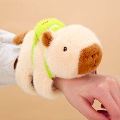 The Hugger: Slap-Wrap Capybara Wrist Companion | Ugly Cute Plush - Weirdcore Toy