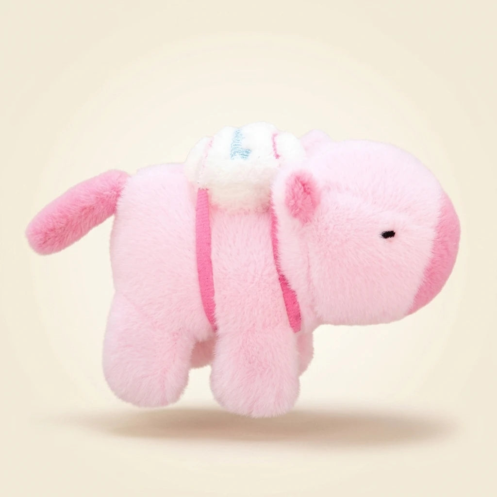 The Hugger: Slap-Wrap Capybara Wrist Companion | Ugly Cute Plush - Weirdcore Toy