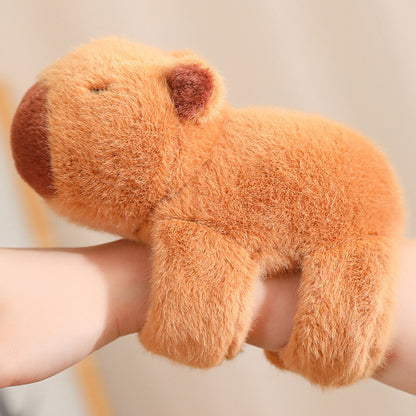 The Hugger: Slap-Wrap Capybara Wrist Companion | Ugly Cute Plush - Weirdcore Toy