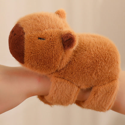 The Hugger: Slap-Wrap Capybara Wrist Companion | Ugly Cute Plush - Weirdcore Toy