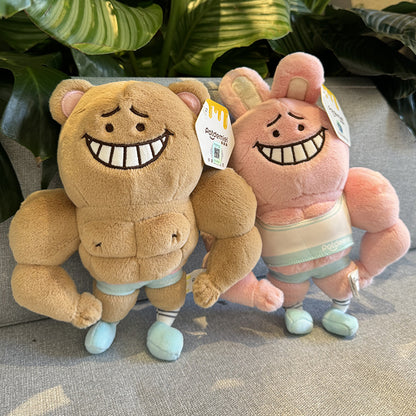 The Supportive Buff Guy Muscle Boyfriend Pillow - The Ultimate Hug | Ugly Cute Plush - Weirdcore Toy