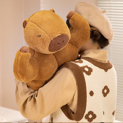 The Swole Capy Muscle Capybara Plush - Funny Gym Rat Stuffed Animal | Ugly Cute Plush - Weirdcore Toy
